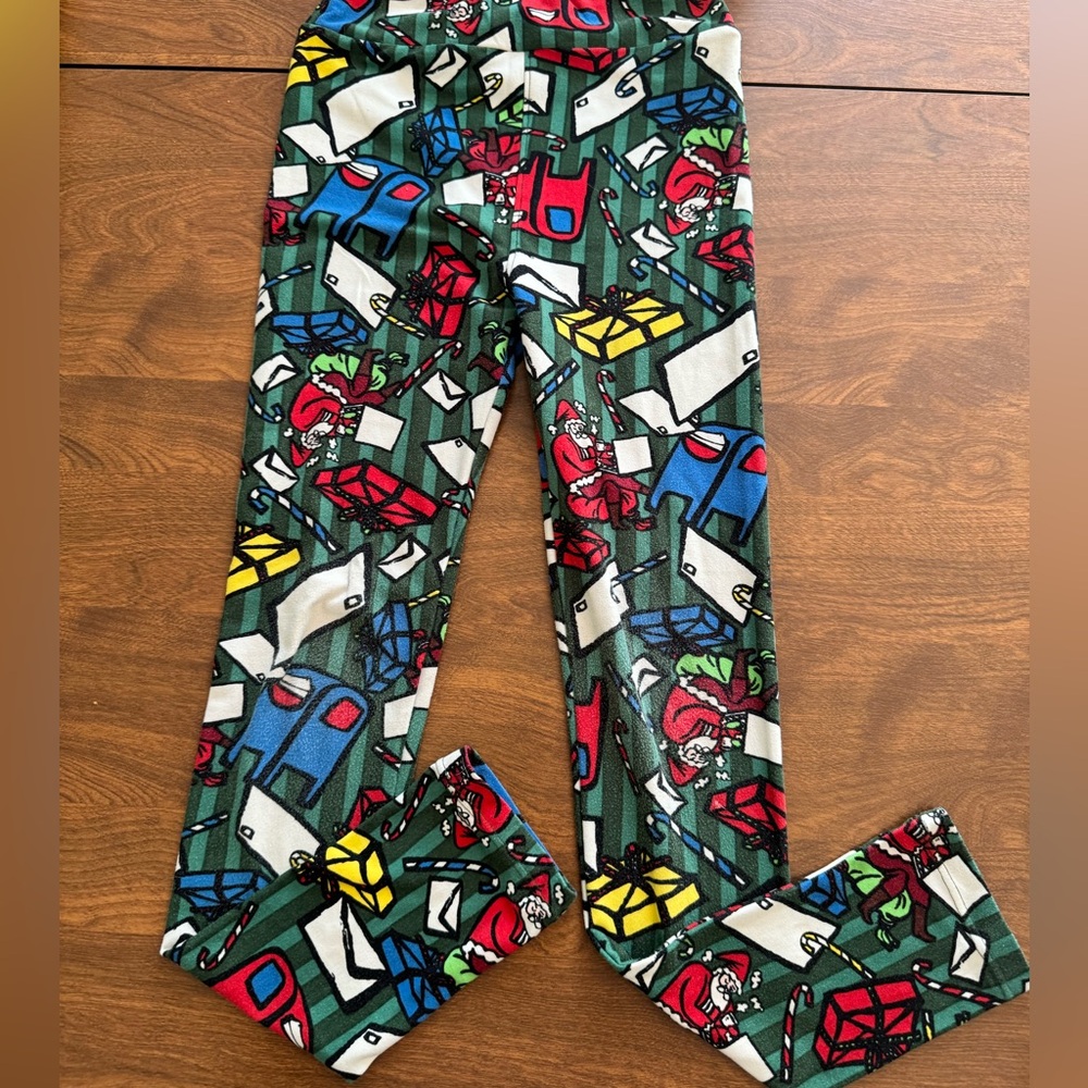 Girls Christmas/Holiday LuLaRoe Leggings: Size L/XL